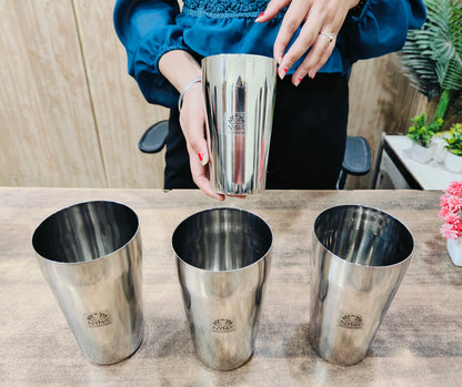 Stainless Steel Premium Lassi Glass - Multipurpose Drinkware Set