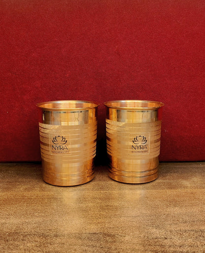 Handmade Copper Glass/Tumbler - Ayurvedic Health Benefits | Traditional Tamba Drinkware for Daily Use