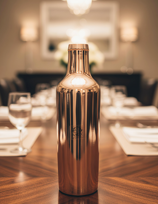 Pure Bronze Water Bottle | Kansa/Phool Health Benefits Water Bottle