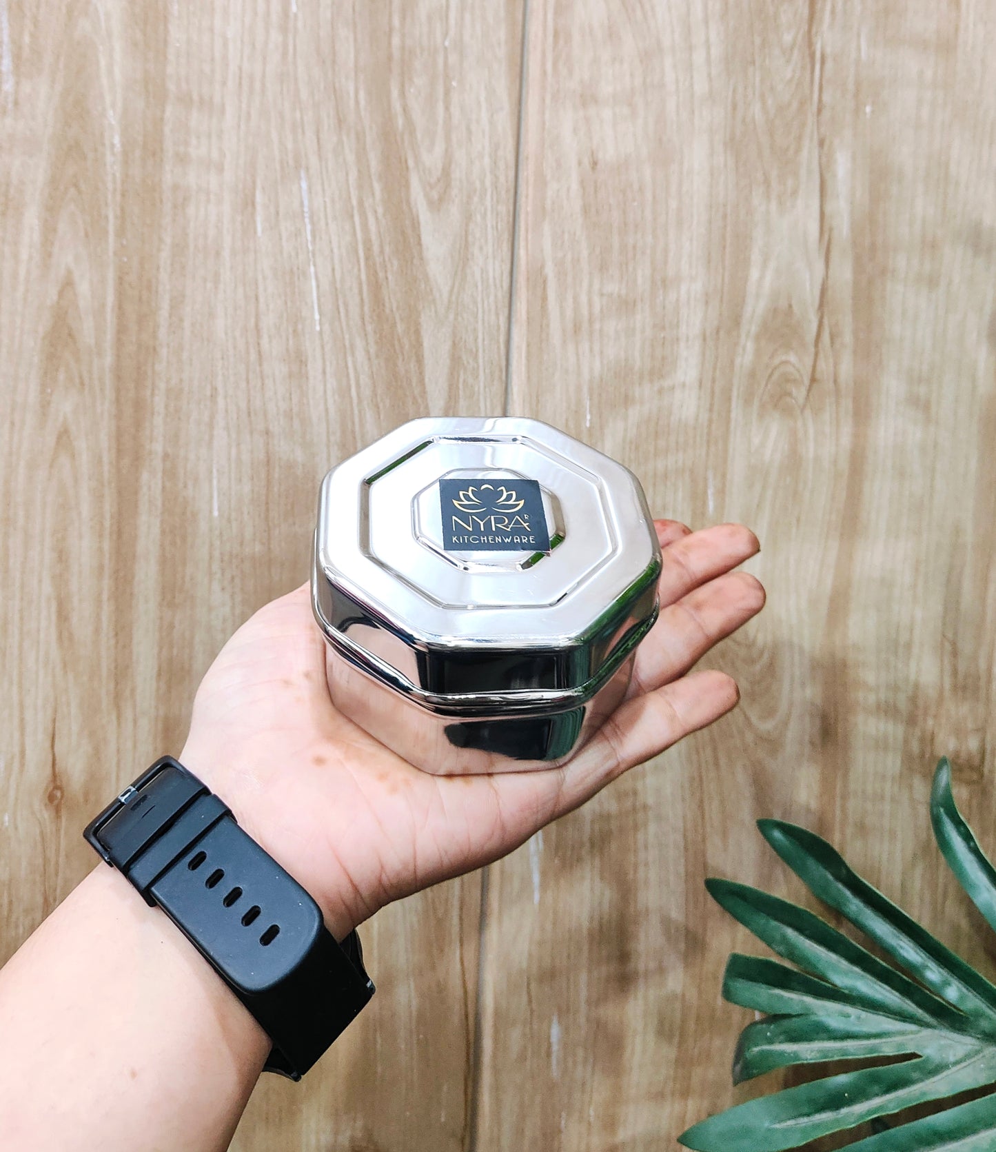 Stainless Steel Square Dibbi Set - Multipurpose Storage Containers (Set of 3 pcs) for Kitchen, Spice, and Snacks