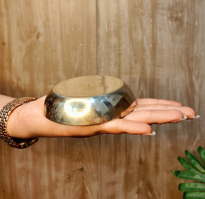 Pure Bronze Kansa Katori/Halwa Bowl/Pudding Plate