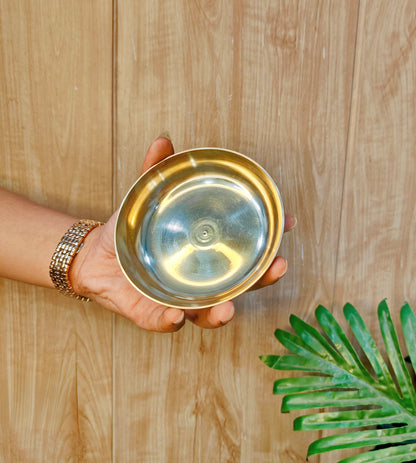Pure Bronze Kansa Katori/Halwa Bowl/Pudding Plate