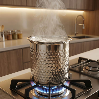Premium Stainless Steel Hammered Deep Water Gunj - 6 Sizes
