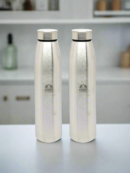 Stainless Steel Single-Walled Water Bottle with a String