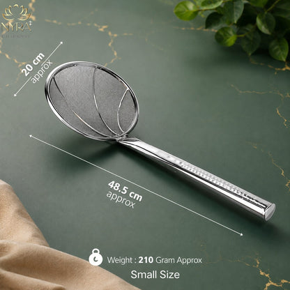 Stainless Steel Wire Strainer: Ideal for Deep Frying Snacks | Heat-Resistant Hand