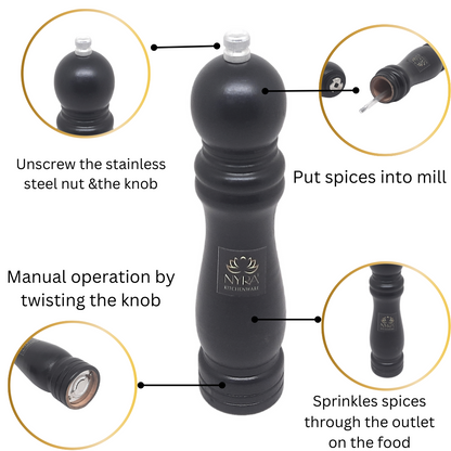 Traditional Wooden Salt & Pepper Sprinkler