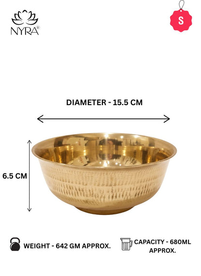 Handcrafted Brass Bowl/Katora - Traditional Indian Dining Serveware