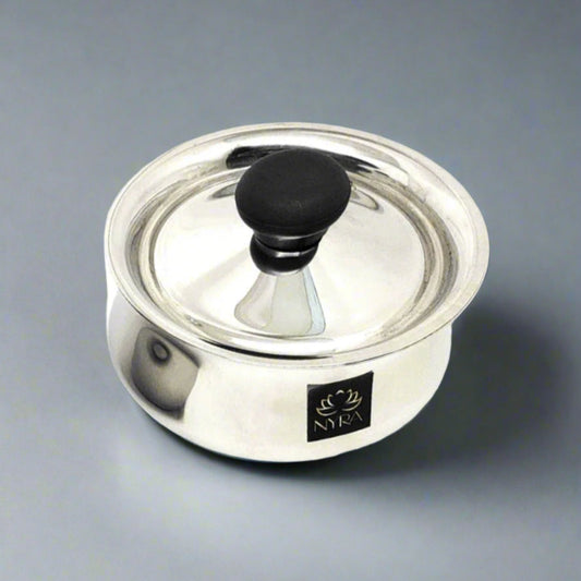 Stainless Steel Pulao Handi with Lid and PVC Knob 