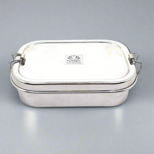 stainless steel lunch box Stainless Steel Lunch Box with locking clips
nyra stainless steel lunch box