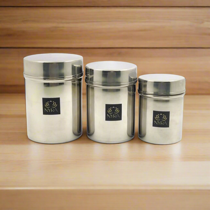 Stainless-Steel Deep Storage Box/Containers/Dibba/Dabba