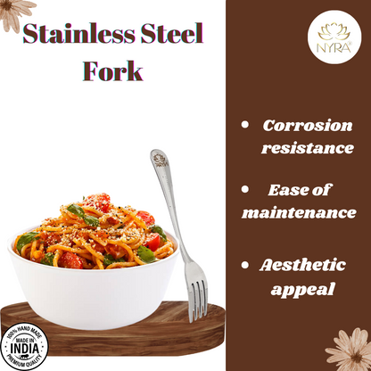 Stainless Steel Forks | Glossy Finish | Food Grade Steel for Home & Kitchen