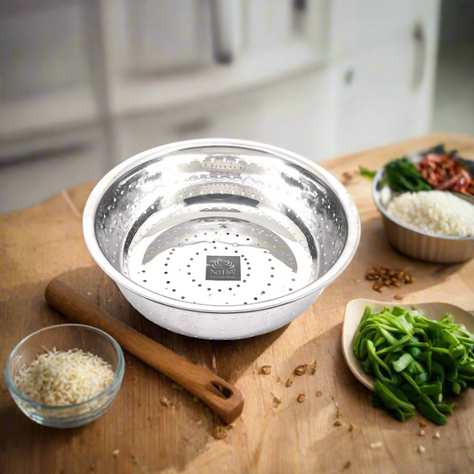 Stainless Steel Rice, Fruits & Vegetables Basin Strainer