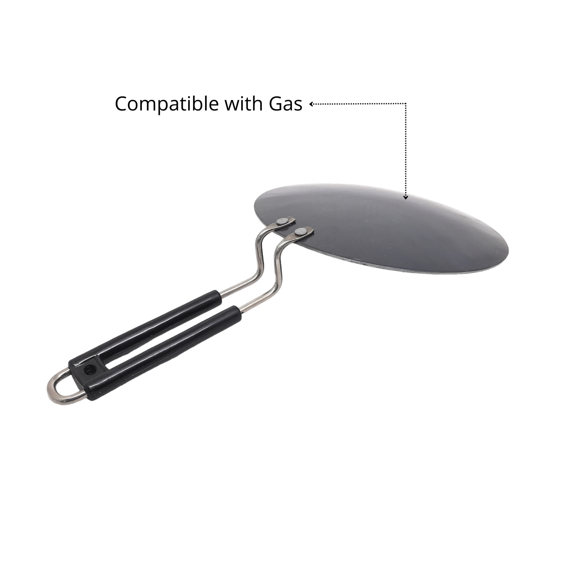 Iron Concave Tawa compatible with gas