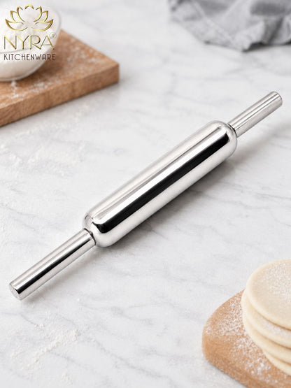 Stainless Steel Chapati Roller Pin - Durable Belan for Perfectly Rolled Chapatis