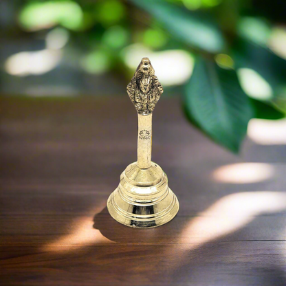 Pure Brass Peetal Ghanti - Garuda Pooja Prayer Bell