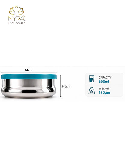 Stainless Steel Food Storage Containers with Airtight Plastic Lids | Leak-Proof, Food Grade & Rust-Proof