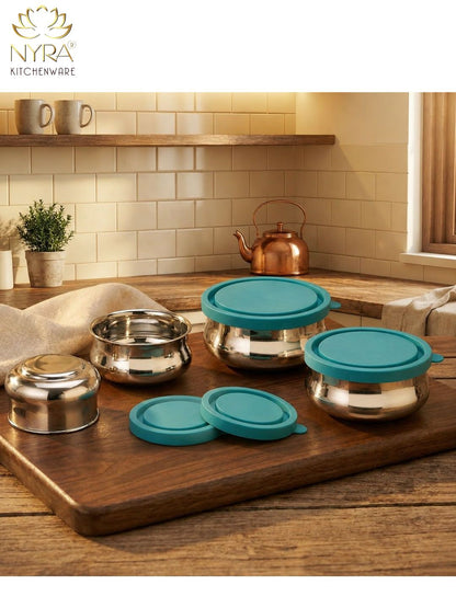 Premium Stainless Steel Food Storage Container - set of 4