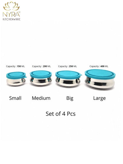 Premium Stainless Steel Food Storage Container - set of 4