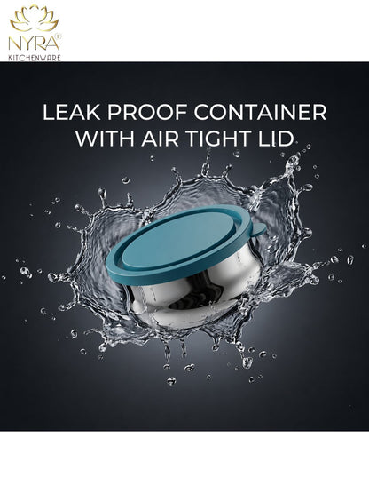Air-tight Stainless Steel Container Set - Premium Leak-Proof Dibbi