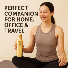 Elegant Bronze/Kansa/Phool Bottle | Beautifully Crafted Water Bottle