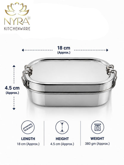 Stainless Steel Locking Clips Lunch Box