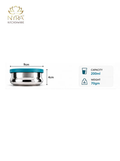Stainless Steel Food Storage Containers with Airtight Plastic Lids | Leak-Proof, Food Grade & Rust-Proof