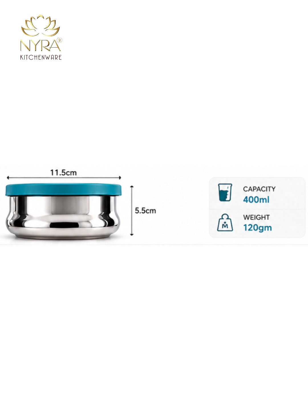 Stainless Steel Food Storage Containers with Airtight Plastic Lids | Leak-Proof, Food Grade & Rust-Proof