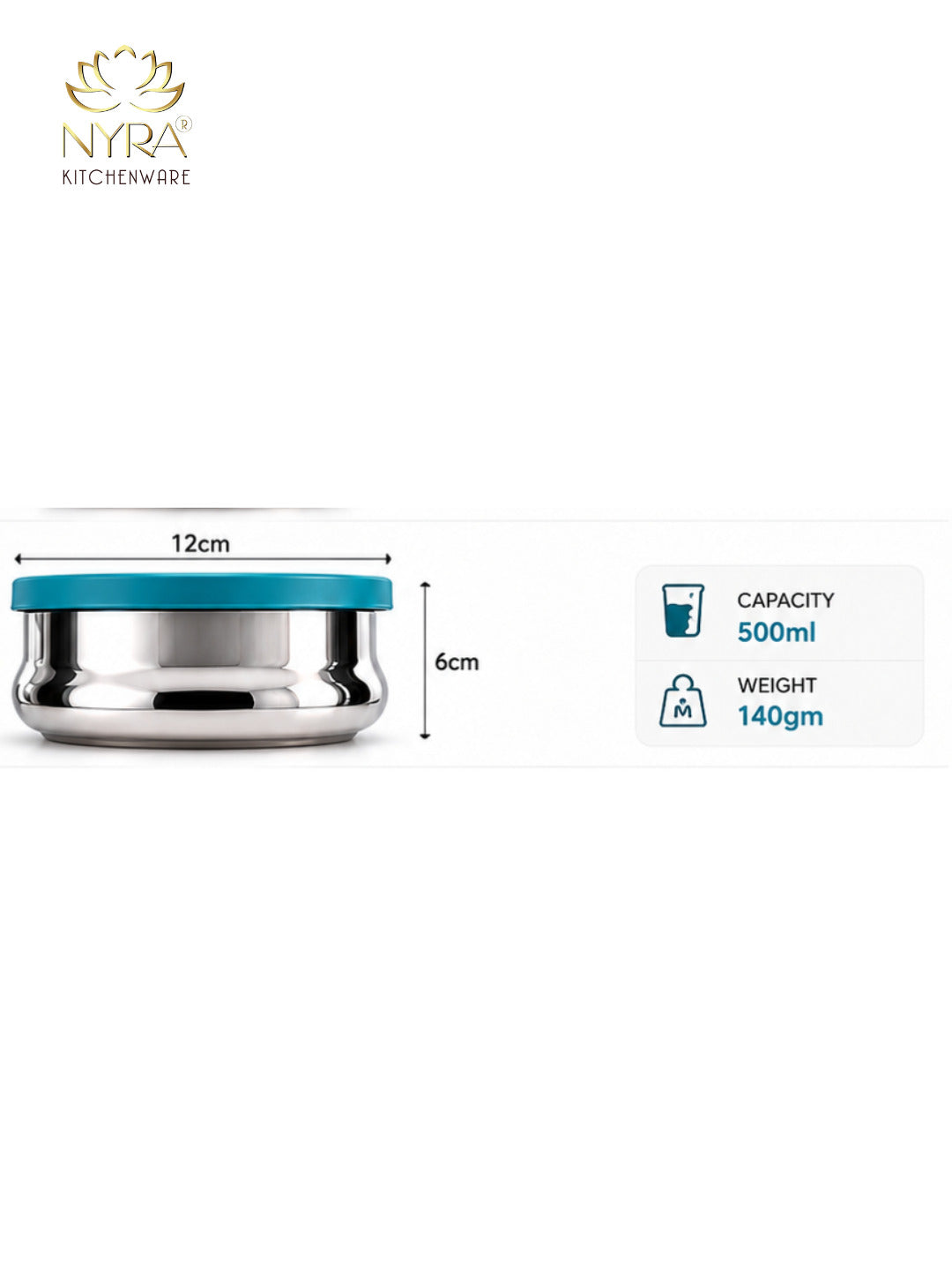 Stainless Steel Food Storage Containers with Airtight Plastic Lids | Leak-Proof, Food Grade & Rust-Proof