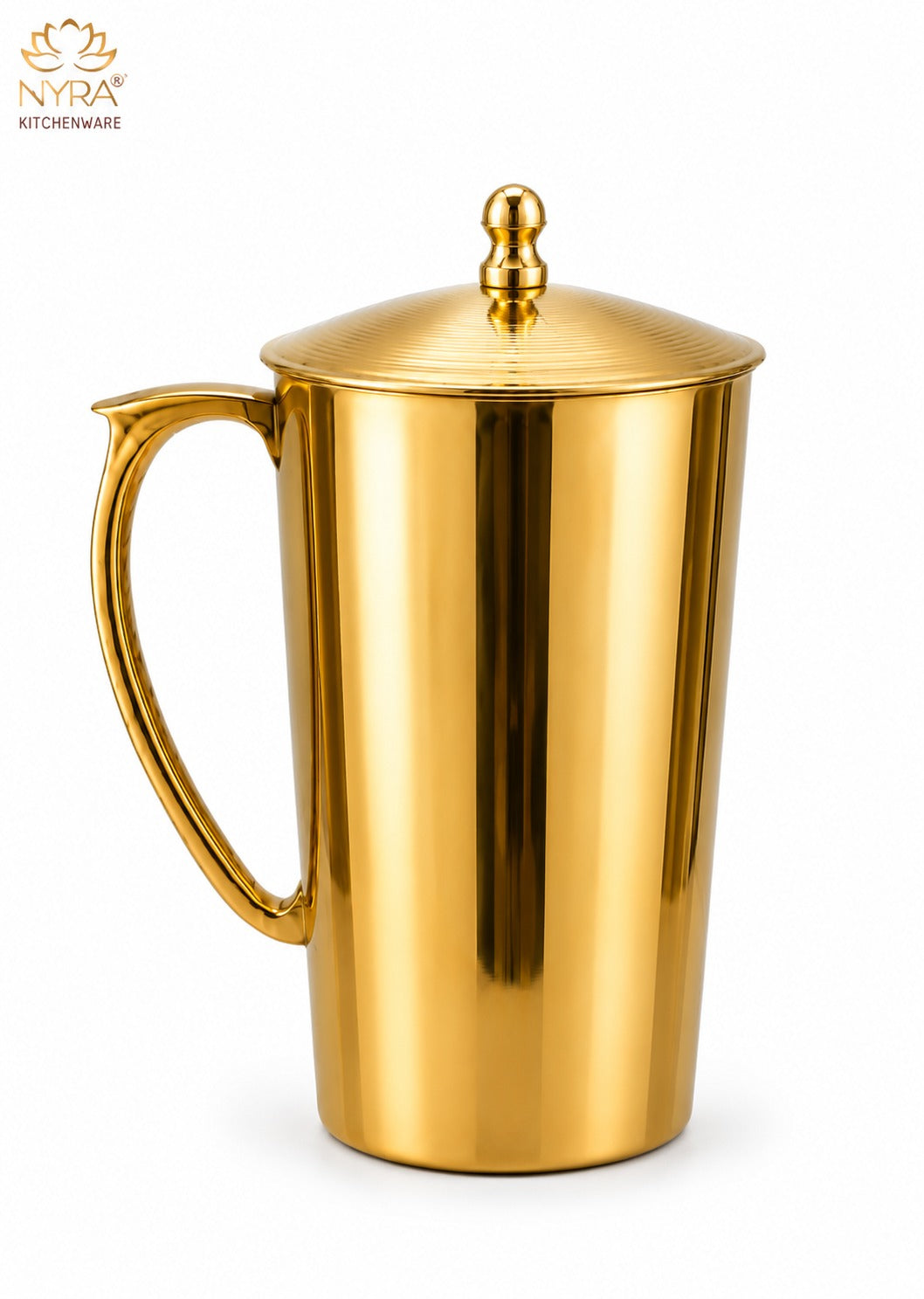 Pure Bronze (Kansa) Water Jug with Lid | Ancient Ayurvedic Health Benefits