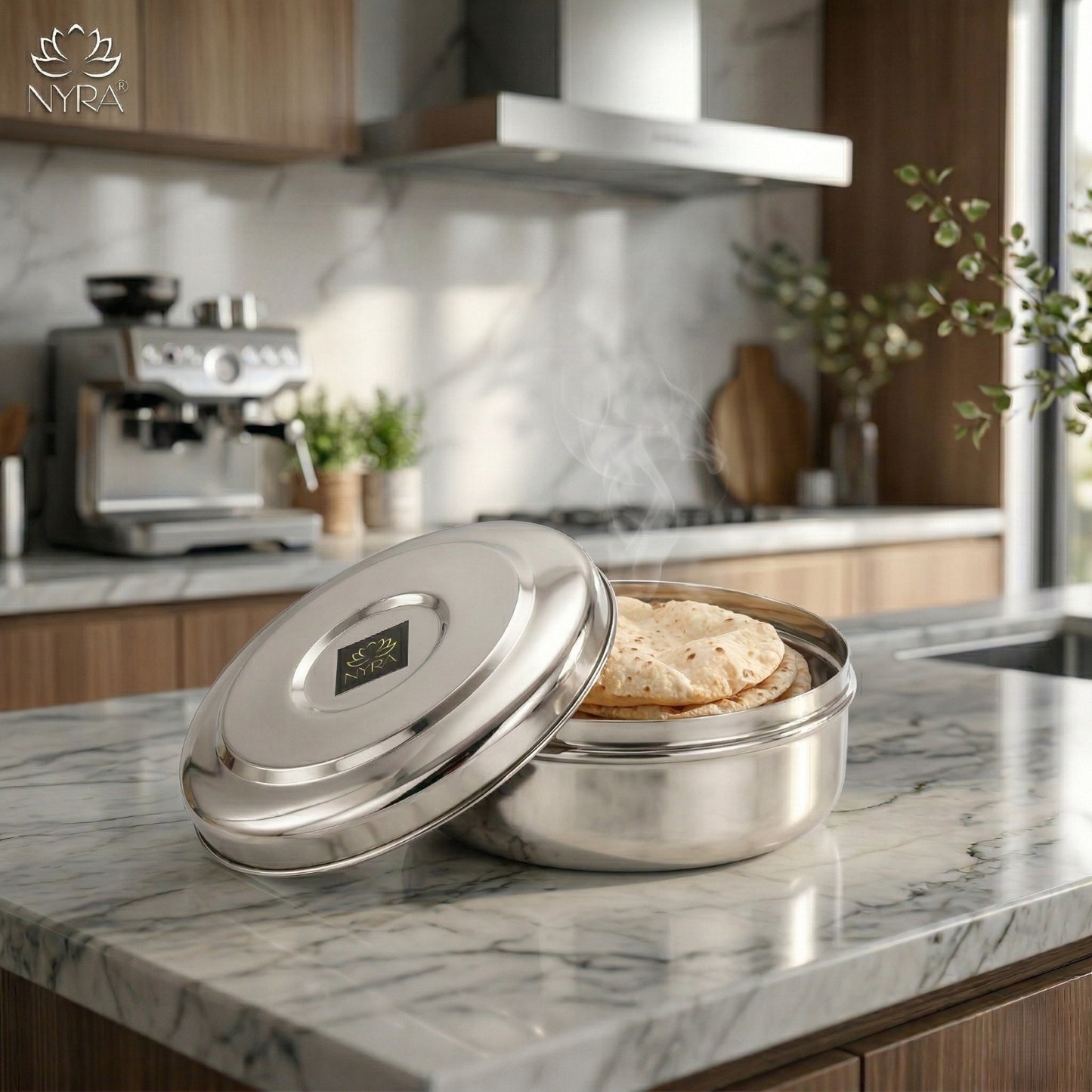 Stainless Steel Chapati Box Set | Multipurpose Kitchen Storage Containers Set of 3pcs.