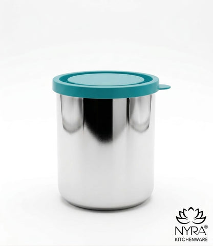 Stainless Steel Leak-Proof Glass with Lid | Durable & Spill-Resistant