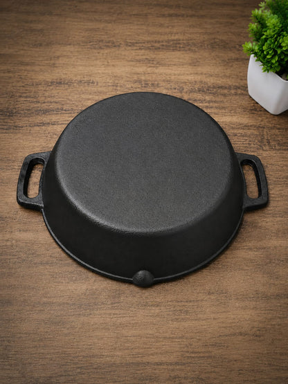 Pre-Seasoned Cast Iron Skillet | Non-Stick Fry Pan for Gas & Induction