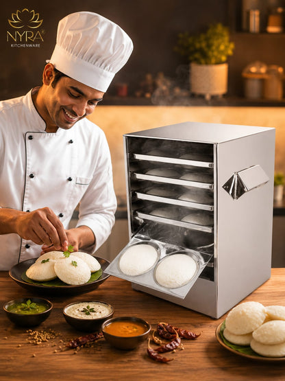 Stainless Steel Premium Idli Maker/Cooker with Multi-Plate Idli Stand