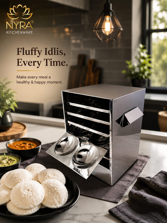 Stainless Steel Premium Idli Maker/Cooker with Multi-Plate Idli Stand