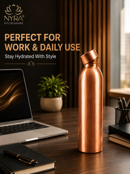 Pure Copper/Tamba Premium Bottle: Ayurvedic Wellness
