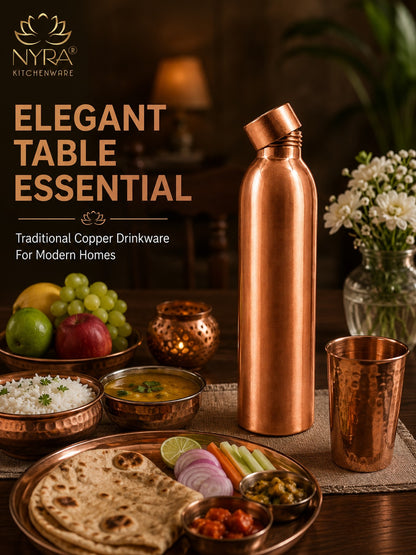 Pure Copper/Tamba Premium Bottle: Ayurvedic Wellness