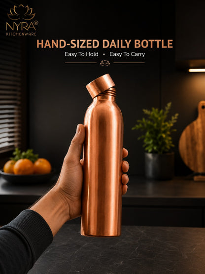 Pure Copper/Tamba Premium Bottle: Ayurvedic Wellness
