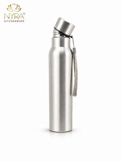 Stainless Steel Single-Walled Water Bottle with a String