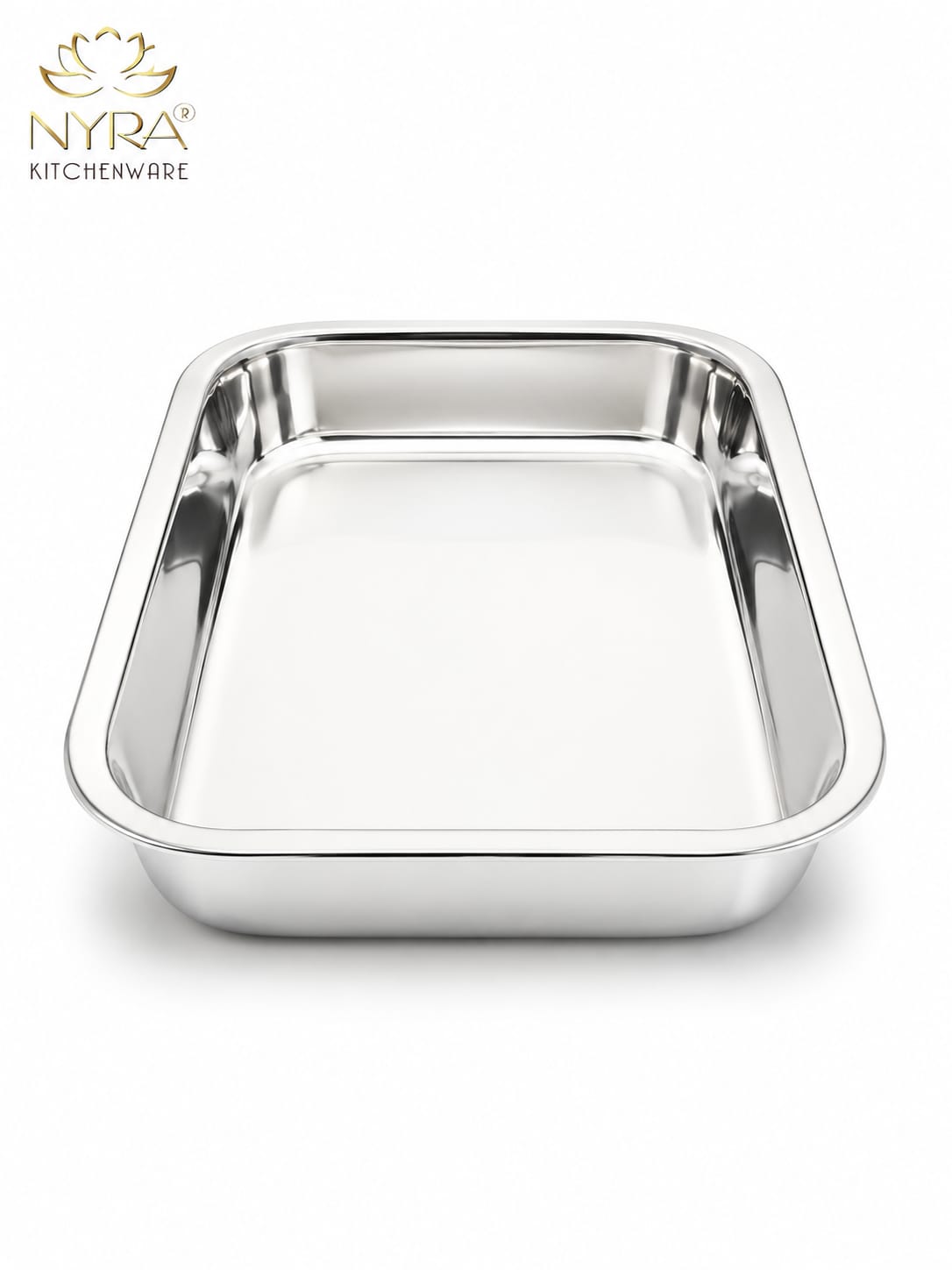 Stainless Steel Storing & Serving Tray – Multipurpose Trays for Serving Sweets & Snacks