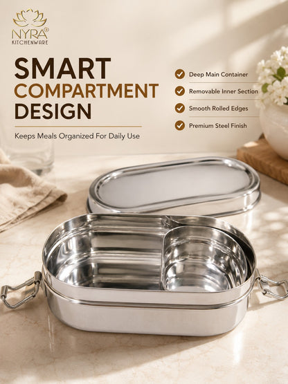 Stainless Steel Locking Clips Lunch Box