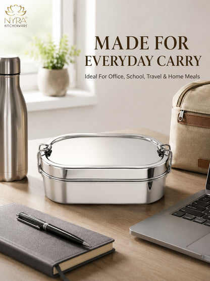 Stainless Steel Locking Clips Lunch Box