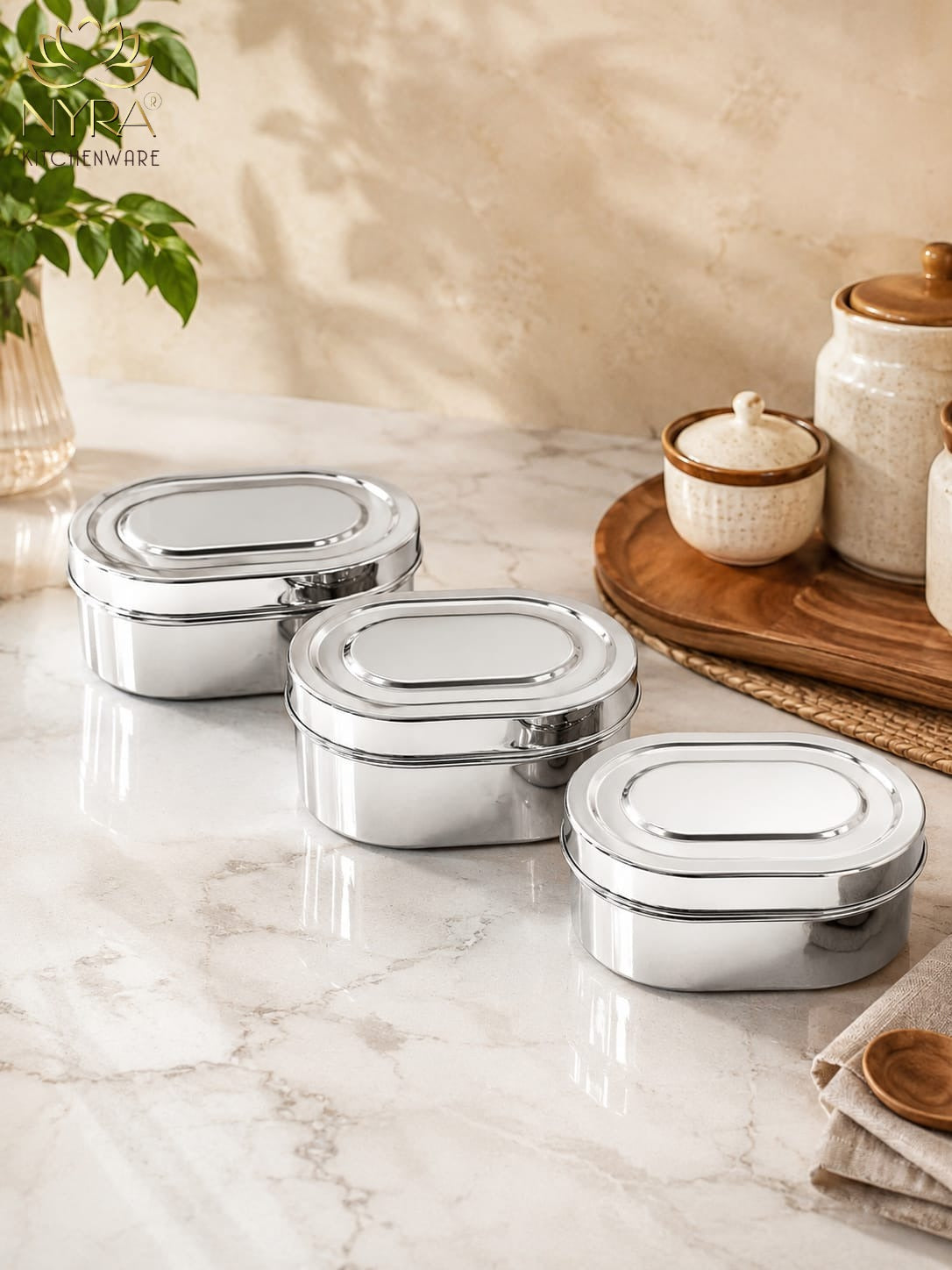 Stainless Steel Food Storage Container - Multipurpose, Durable & Leak-Proof