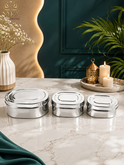 Stainless Steel Food Storage Container - Multipurpose, Durable & Leak-Proof