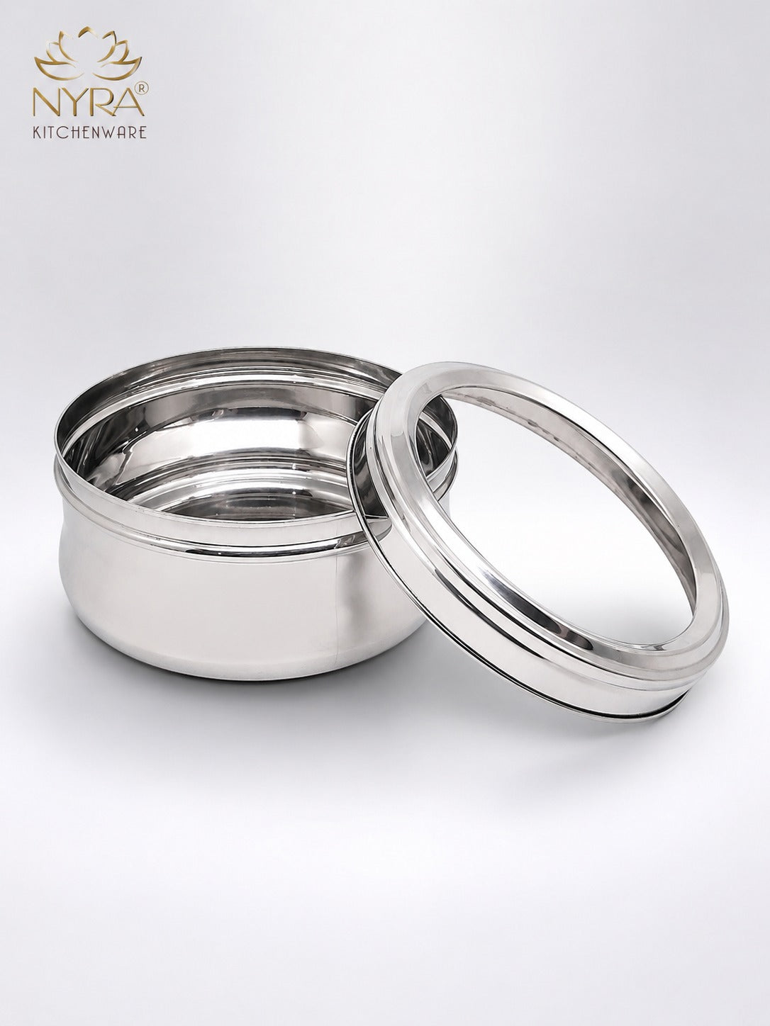 Stainless Steel Belly Box with Transparent Lid | Durable Multipurpose Food Storage