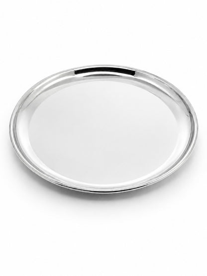 Stainless Steel Plates Heavy Gauge Steel Set of 12 Plates