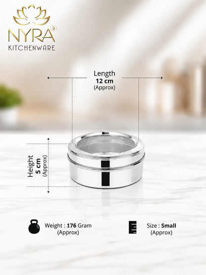 NYRA® Stainless Steel Sweet Box - for Gifting and Storing Sweets