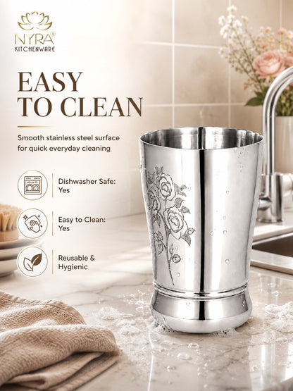 Stainless Steel Glass /Tumbler for Water 400 ML each