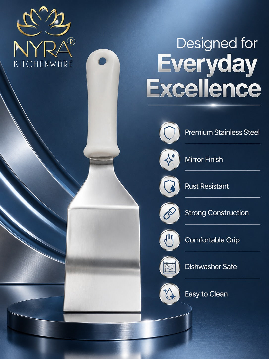 Premium Stainless Steel Pizza/Cake Server