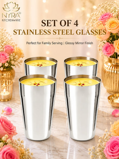 Stainless Steel Premium Lassi Glass - 650ml Multipurpose Drinkware Set