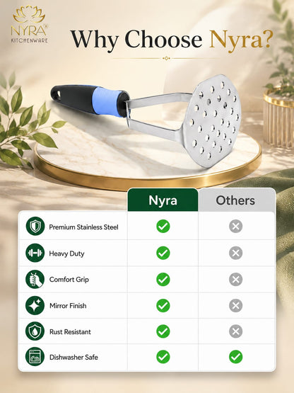 Stainless Steel Masher – Effortless Mashing for Every Meal